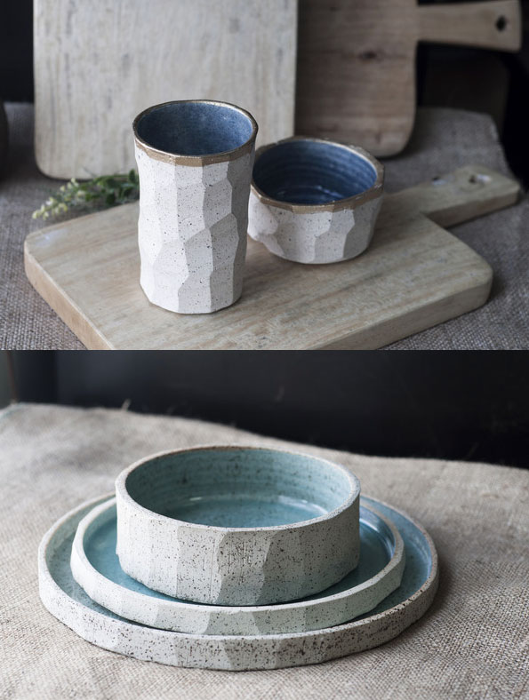 Luona Concept Store's stoneware pieces from Mia Casal are pieces of art.