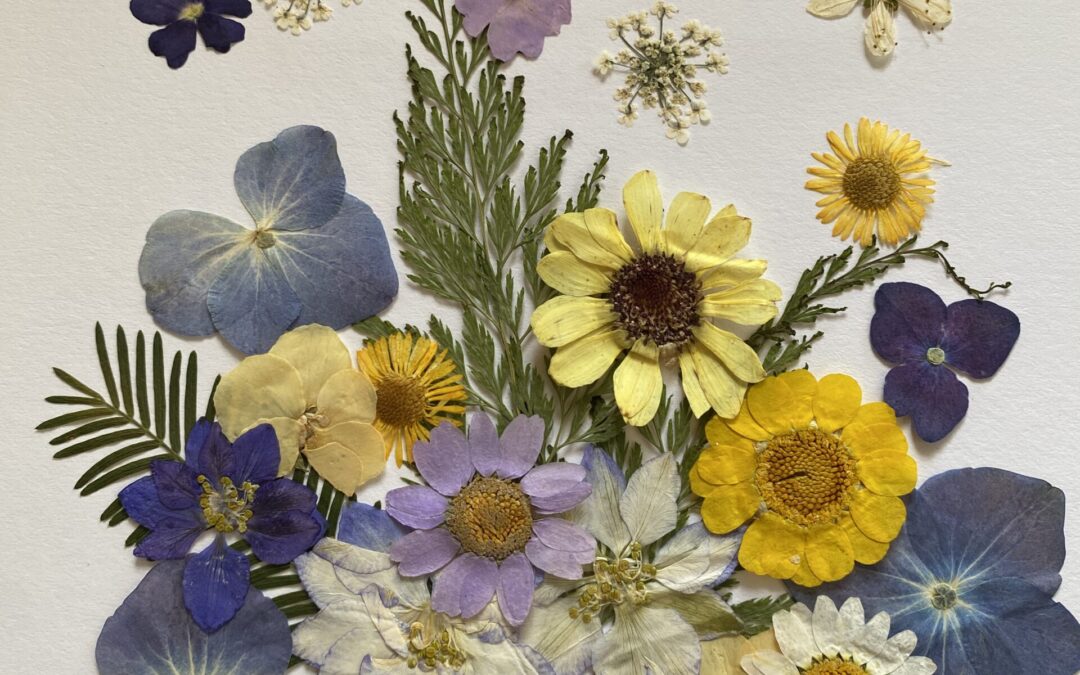 Mother’s Day Pressed Flower Collage + Crafting for Kids